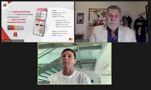 Javier Zanetti palpitó la final de la CONMEBOL Copa América junto a Mastercard y Banco Davivienda