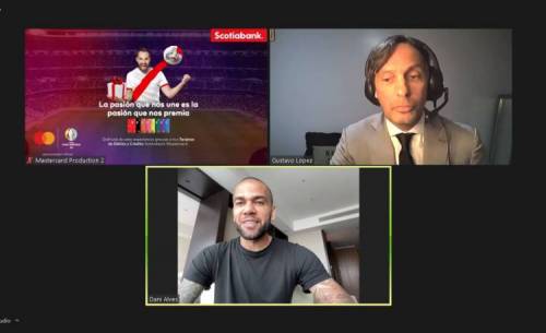 Dani Alves, el invitado de lujo en el evento de Mastercard y Perú Scotiabank