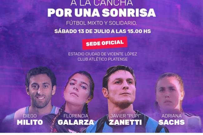 La Fundación Pupi y Diego Milito organizan “A la cancha con una sonrisa”