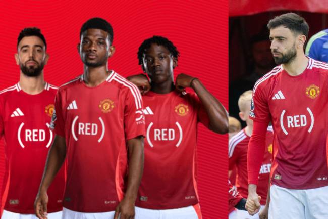 Why did Manchester United change its main sponsor for one game?