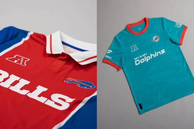 Fanatics lanzó camisetas de la NFL inspiradas en el fútbol