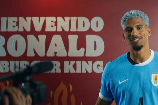 Burger King lanzó una creativa campaña con Ronald Araújo
