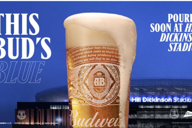 Budweiser Becomes the Official Beer of Everton