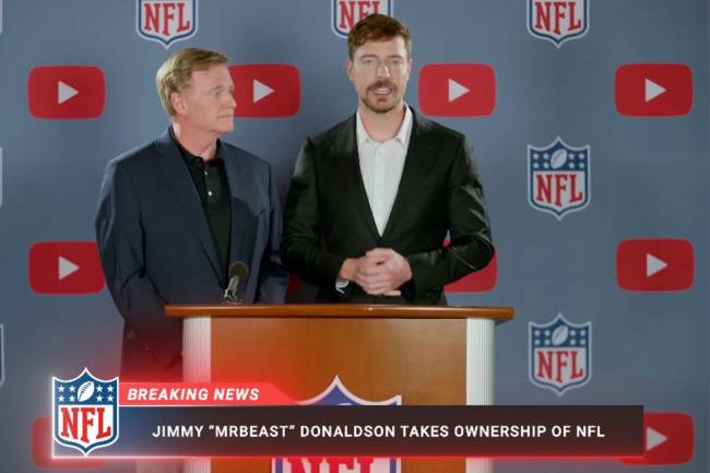 Did Mr. Beast buy the NFL?