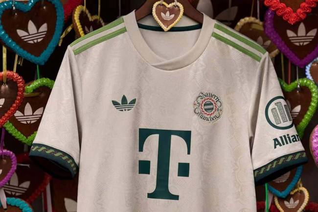  Adidas has unveiled a special Bayern Munich jersey to celebrate 190 years of Oktoberfest