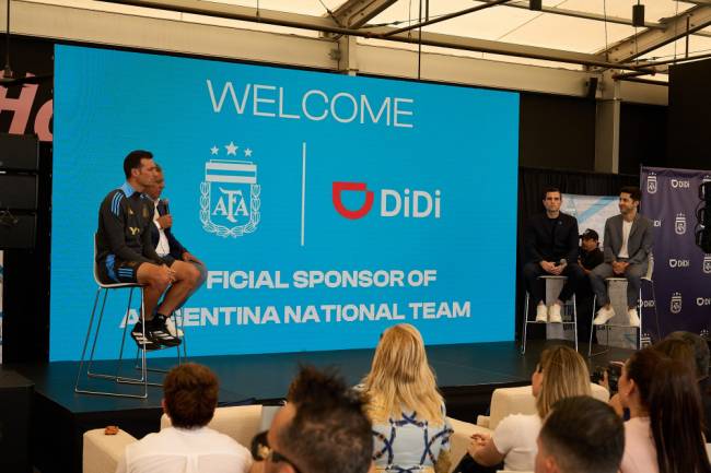 AFA anunció a DiDi como nuevo sponsor oficial de la Selección Argentina