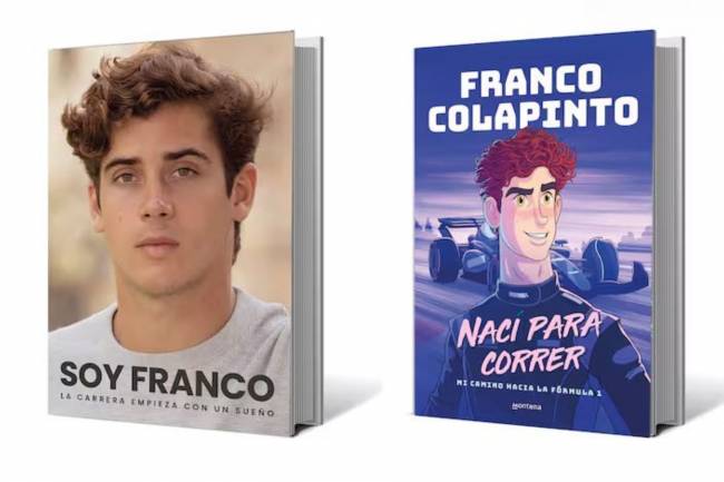 Franco Colapinto anunció el lanzamiento de dos libros sobre su historia
