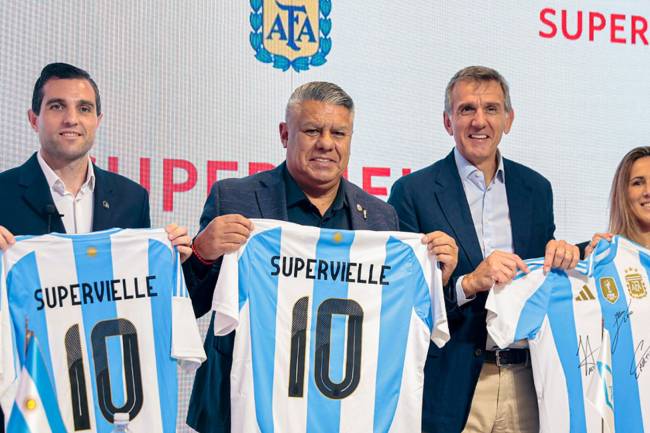 AFA anunció a Banco Supervielle como nuevo sponsor regional de las selecciones argentinas