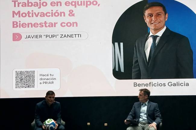 Javier Zanetti participó de una charla única con Banco Galicia