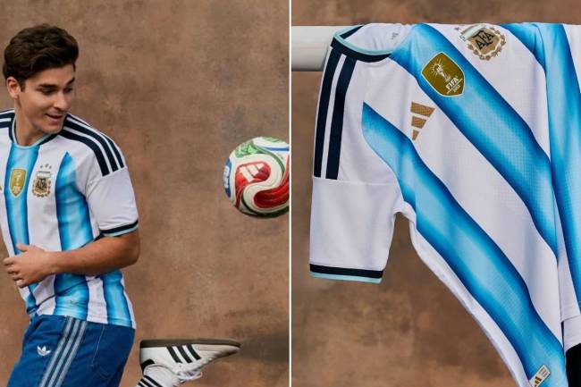 Adidas presentó la nueva camiseta de la selección argentina
