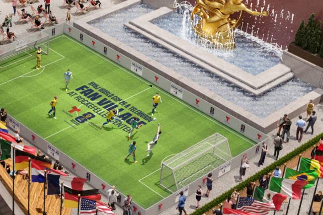 El 'Fan Village' oficial del Mundial 2026 será en el Rockefeller Center