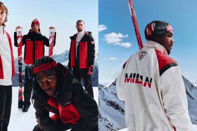 AC Milan lanzó una colección exclusiva para el ski