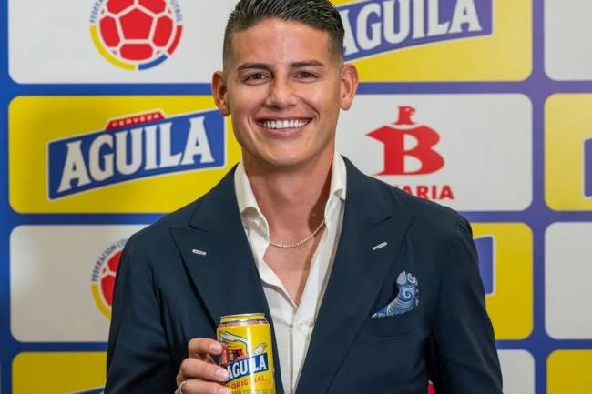 James Rodríguez se convirtió en embajador de Águila
