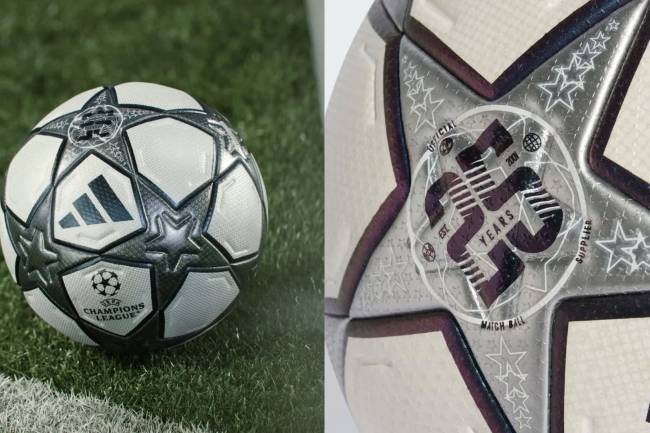 Adidas celebra 25 años como sponsor técnico de la UEFA Champions League con una pelota especial