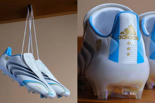 Adidas rediseñó unos históricos botines de Leo Messi
