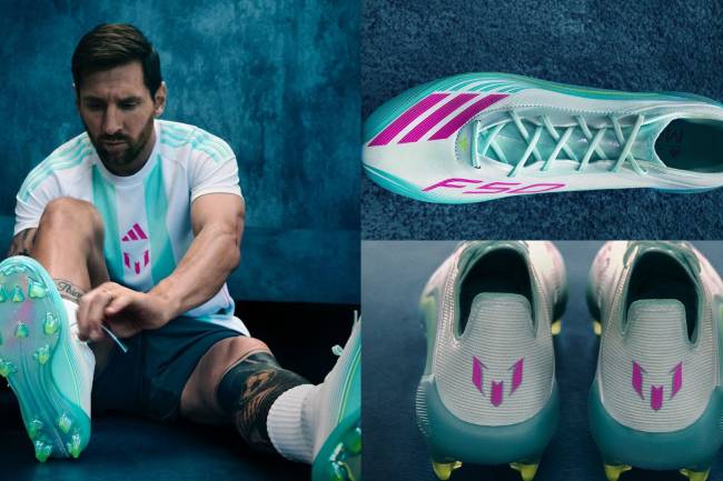 Leo Messi puts his signature on new Adidas boots