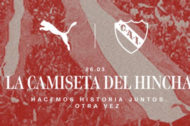 La próxima camiseta de Independiente será diseñada por sus hinchas