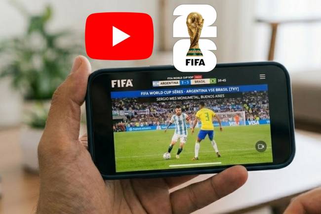 YouTube tendrá partidos en vivo del Mundial 2026