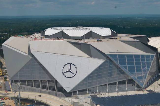 Atlanta's Mercedes-Benz Stadium to break FIFA regulations