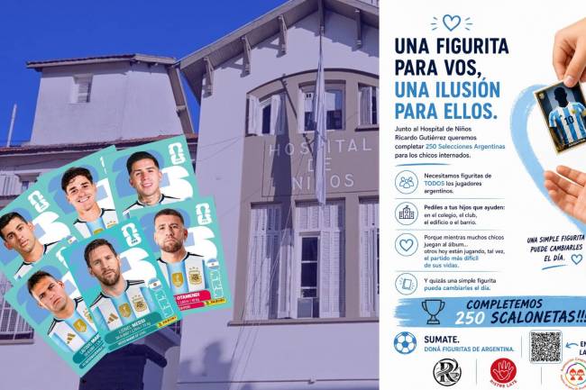 Las figuritas de la selección se convierten en campaña solidaria