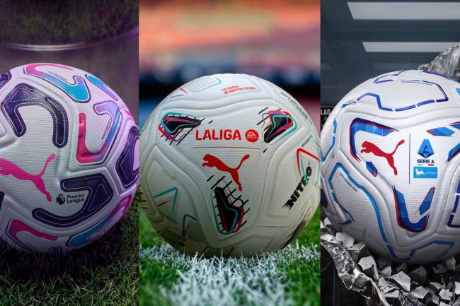 Puma unveils official match balls for Europe's top leagues