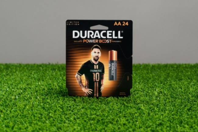 Duracell introduces custom Lionel Messi battery line