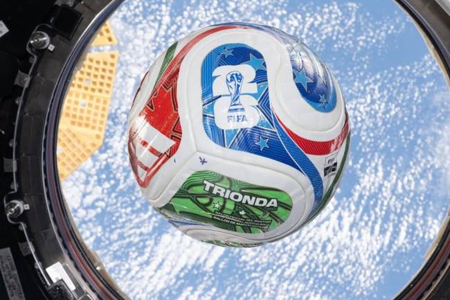 La NASA envió la pelota del Mundial 2026 al espacio
