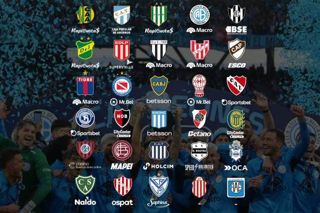 Los sponsors de servicios financieros se imponen en la Liga Profesional