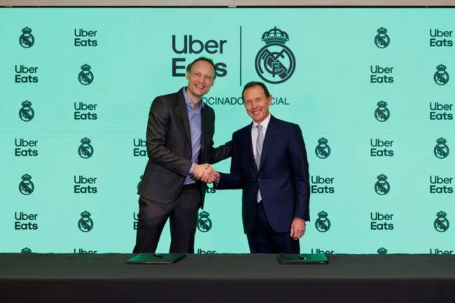 Real Madrid anunció su alianza con Uber Eats