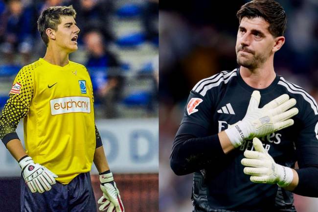 Thibaut Courtois compró la marca de guantes de los comienzos de su carrera