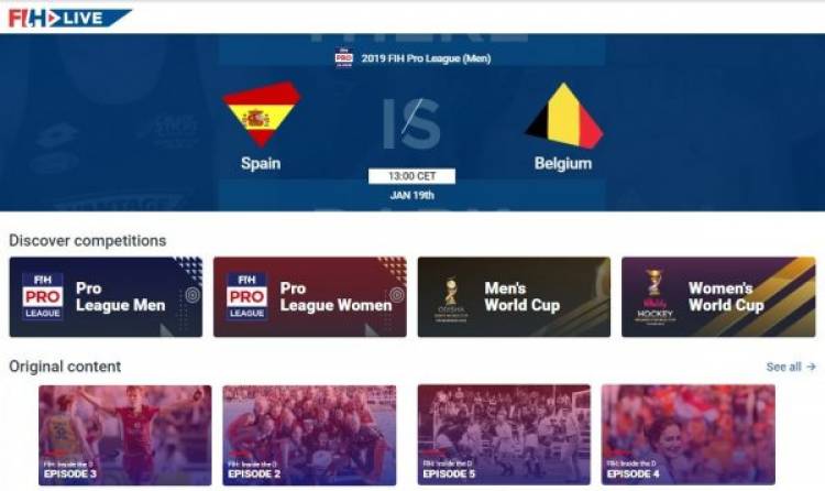 La Federación Internacional de Hockey lanza FIH Live