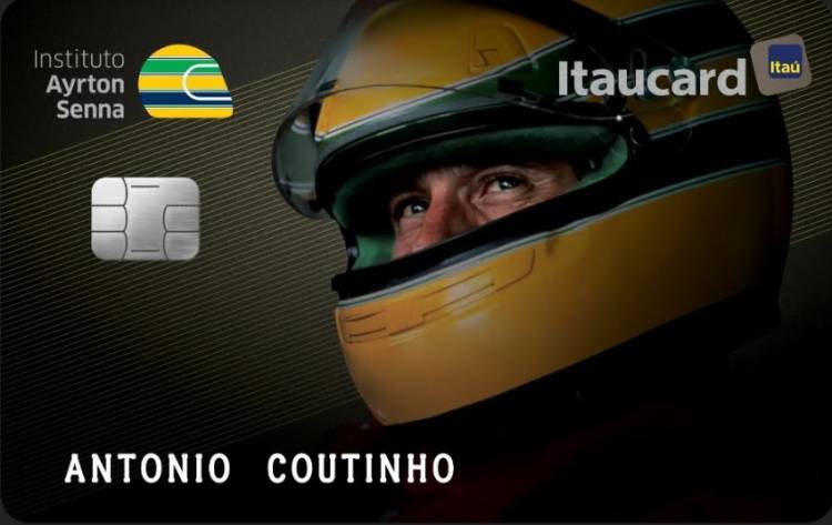 Banco Itaú recuerda en sus tarjetas a Ayrton Senna