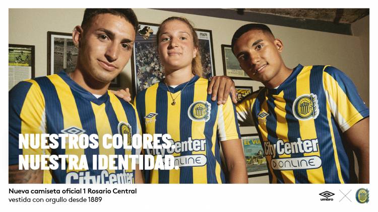 Umbro presenta la nueva camiseta titular de Rosario Central