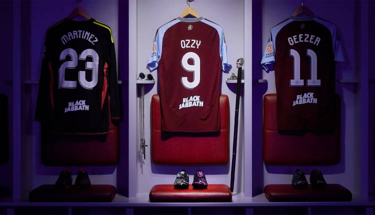 Adidas presentó una colaboración entre Aston Villa FC y Black Sabbath