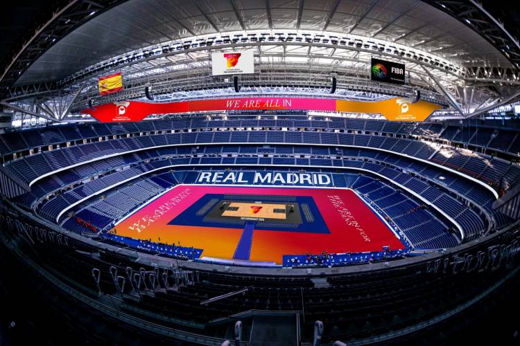The Santiago Bernabéu Stadium will host a basketball game for the first time
