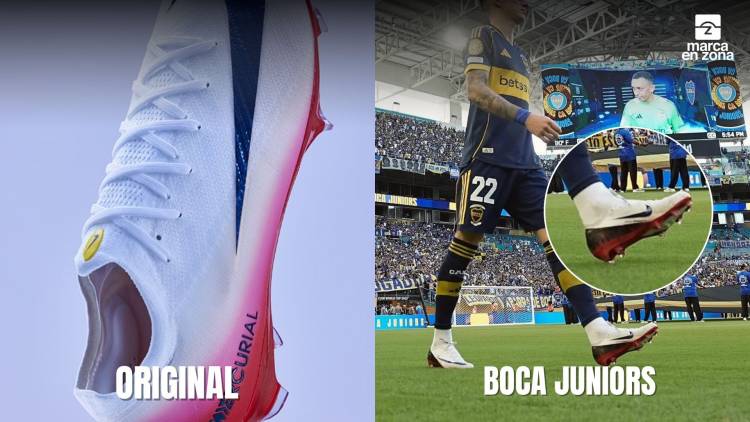 La particularidad en los botines de los jugadores de Boca Juniors