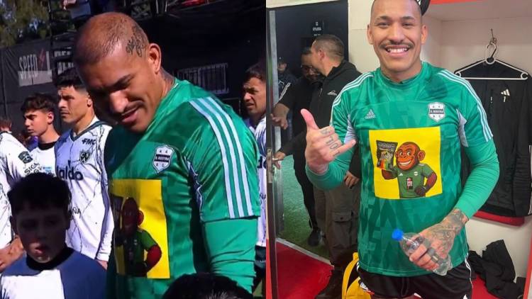 ¿Qué marca estuvo detrás de la camiseta de arquero de Deportivo Riestra?