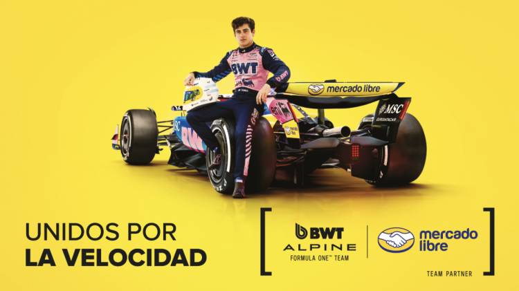 Mercado Libre cambió los colores del auto de Franco Colapinto