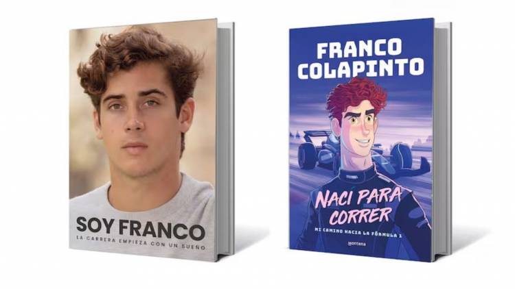 Franco Colapinto anunció el lanzamiento de dos libros sobre su historia