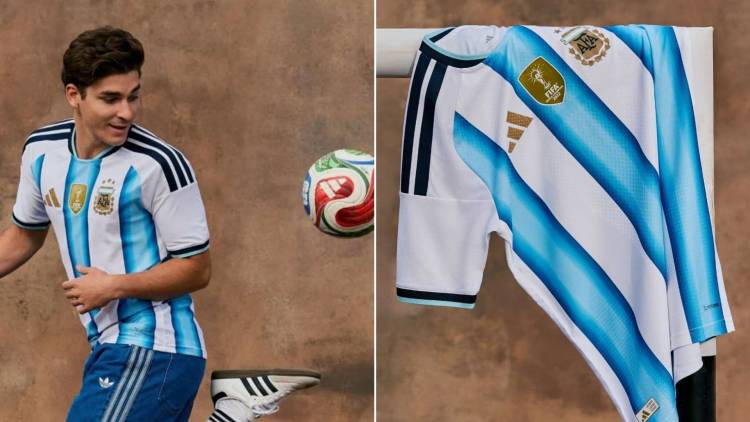 Adidas presentó la nueva camiseta de la selección argentina