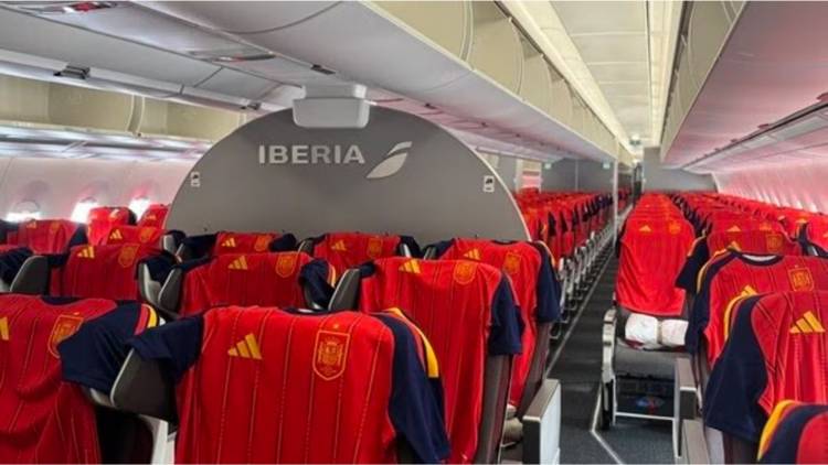 Iberia activó su patrocinio con la selección española con una acción única