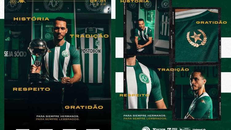 Chapecoense unveils jersey in tribute to Atlético Nacional