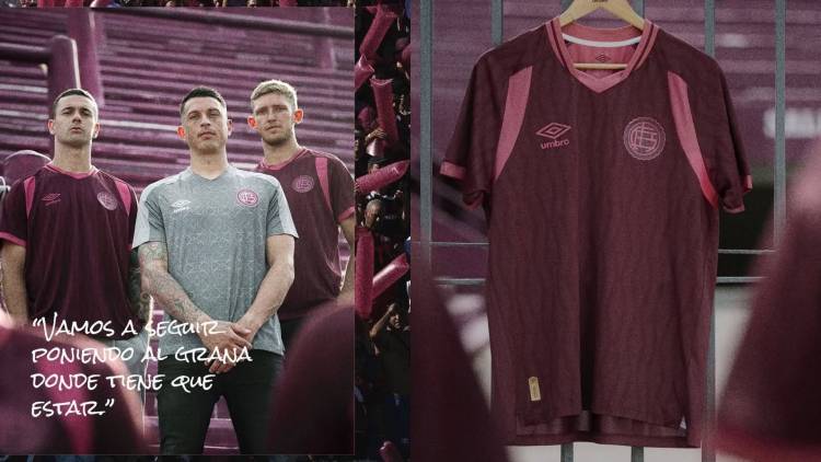 Umbro presentó la nueva camiseta de Lanús