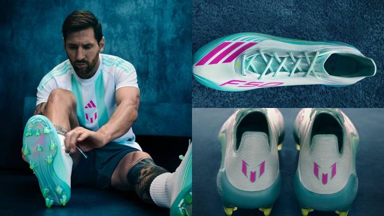 Leo Messi puts his signature on new Adidas boots