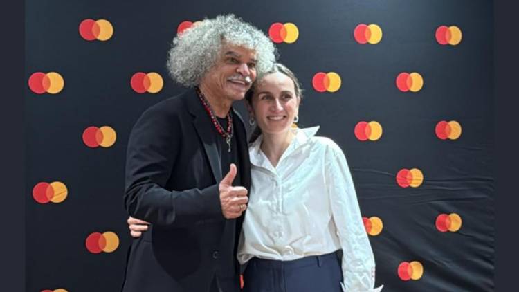 El "Pibe" Valderrama sorprendió a los invitados Mastercard en Miami