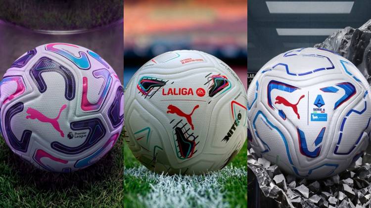 Puma unveils official match balls for Europe's top leagues