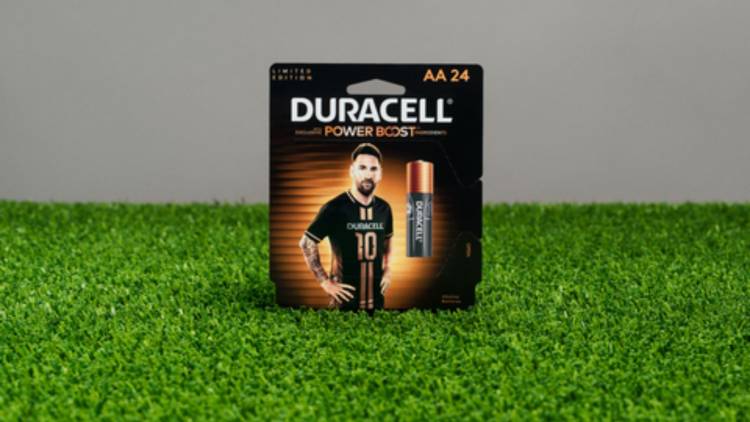 Duracell introduces custom Lionel Messi battery line