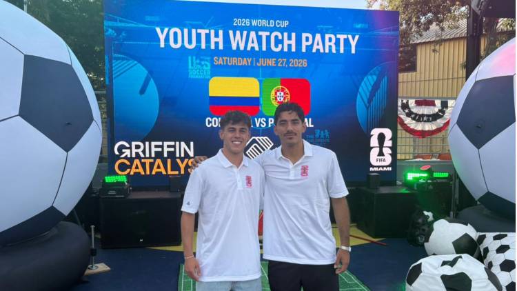 Rocco Ríos and Noah Allen surprise Miami youth ahead of Colombia vs. Portugal